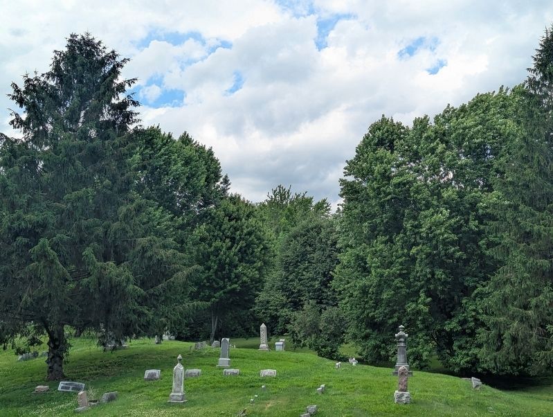Canoga Cemetery Marker views. Click for full size. Canoga Cemetery Marker views image. Click for full size.
