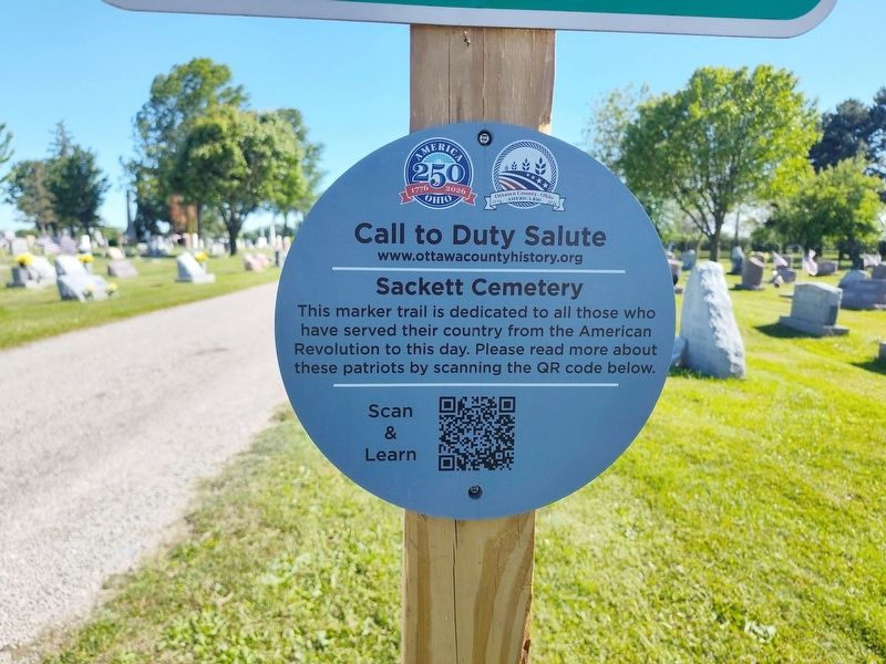 Call to Duty Salute Marker. Click for full size. Call to Duty Salute Marker image. Click for full size.