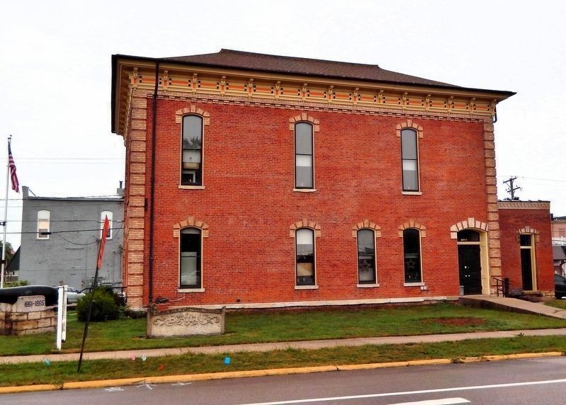 1884 City and Town Hall (<i>west elevation</i>) image. Click for full size.