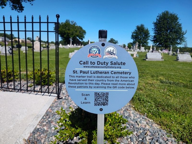 Call to Duty Salute Marker. Click for full size. Call to Duty Salute Marker image. Click for full size.