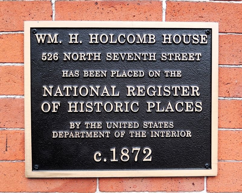 Wm. H. Holcomb House Marker image. Click for full size.