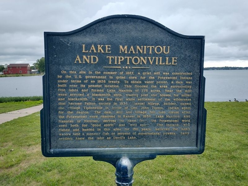 Lake Manitou and Tiptonville Marker image. Click for full size.