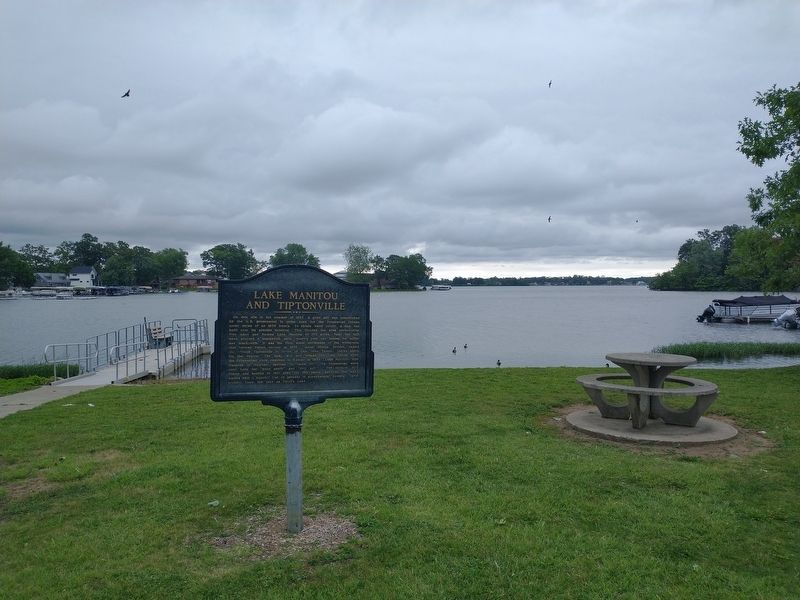 Lake Manitou and Tiptonville Marker image. Click for full size.