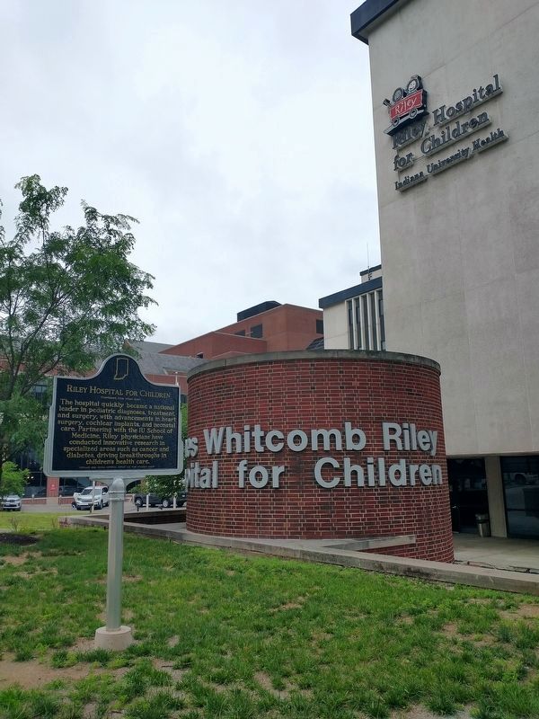 Riley Hospital for Children Marker. Click for full size. Riley Hospital for Children Marker image. Click for full size.
