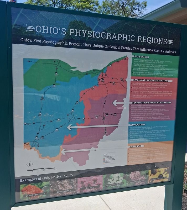 Ohio's Physiographic Regions Marker image. Click for full size.