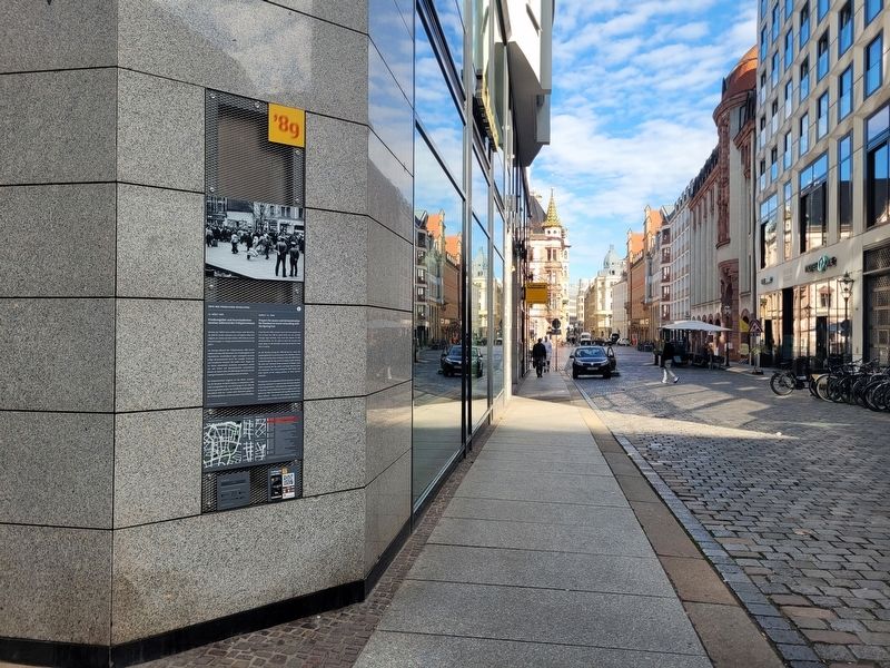 Friedensgebet und Ausreisedemonstration / Prayers for Peace and Demonstration for Freedom Marker. Click for full size. Friedensgebet und Ausreisedemonstration / Prayers for Peace and Demonstration for Freedom Marker image. Click for full size.