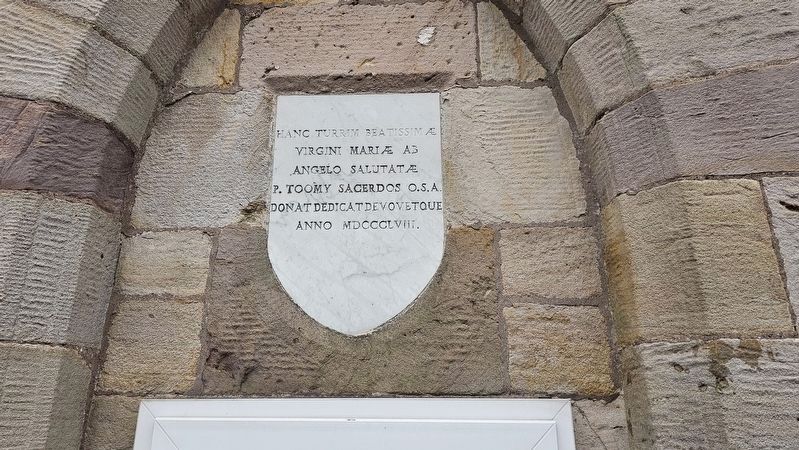 Church Tower Plaque image. Click for full size.
