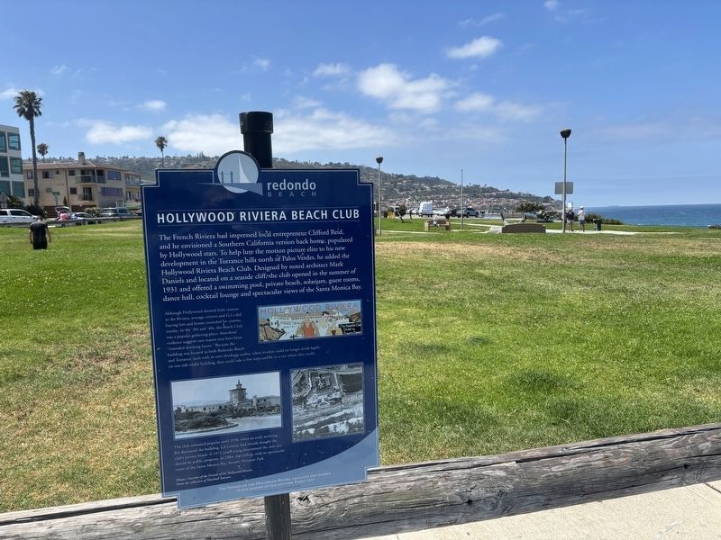 Hollywood Riviera Beach Club Marker. Click for full size. Hollywood Riviera Beach Club Marker image. Click for full size.