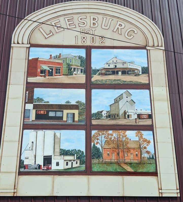 Leesburg Historic Buildings Mural. Click for full size. Leesburg Historic Buildings Mural image. Click for full size.