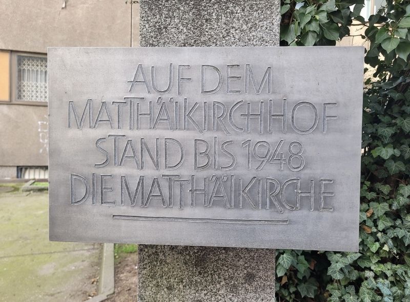 Matth�ikirche / St. Matthew's Church Marker image. Click for full size.