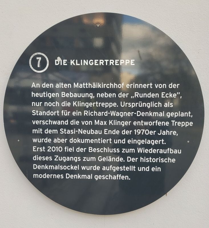 Die Klingertreppe / The Klinger Staircase Marker. Click for full size. Die Klingertreppe / The Klinger Staircase Marker image. Click for full size.