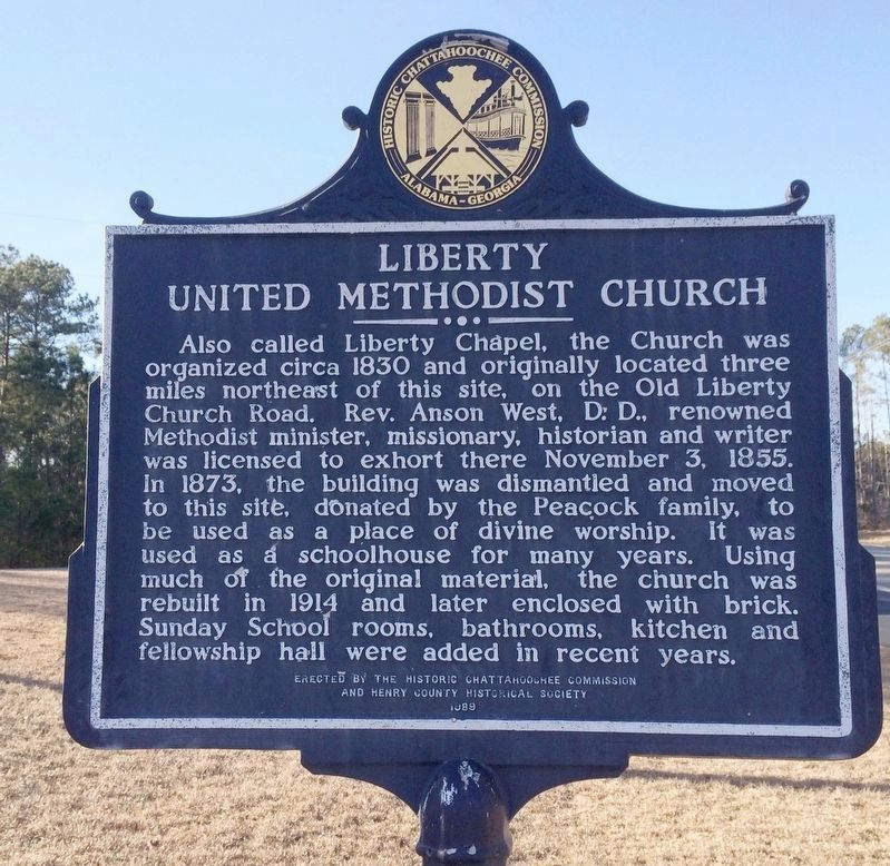 Liberty United Methodist Church / Hilliardsville Marker image. Click for full size.
