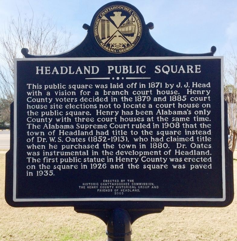Headland Public Square Marker image. Click for full size.