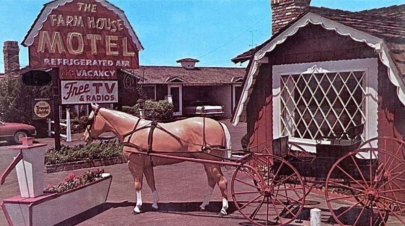 Farm House Motel Vintage Postcard. Click for full size. Farm House Motel Vintage Postcard image. Click for full size.