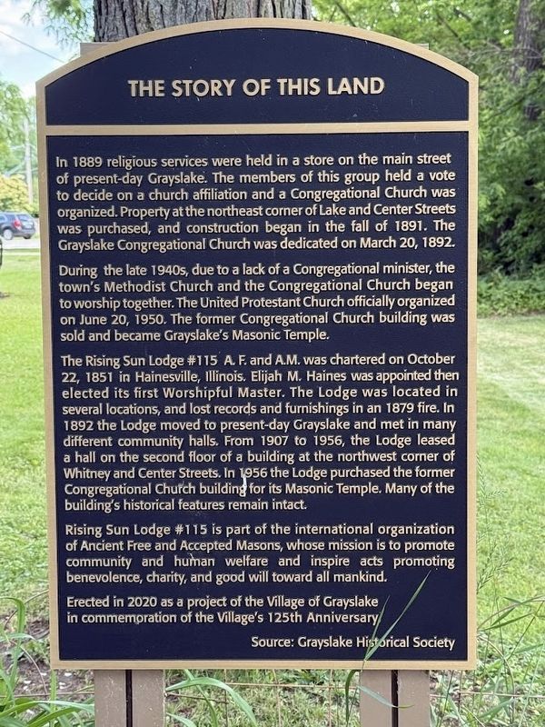 The Story of This Land Marker image. Click for full size.