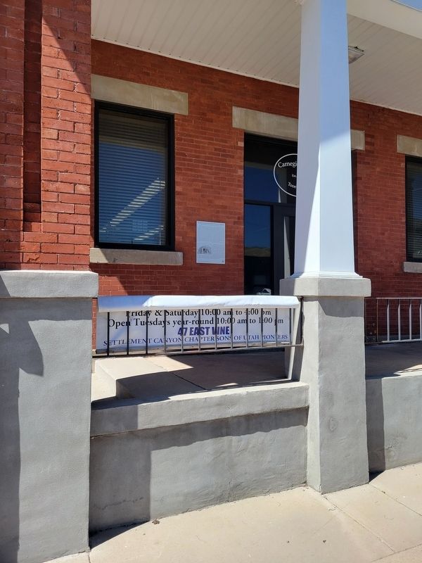 Tooele Carnegie Free Public Library Marker image. Click for full size.
