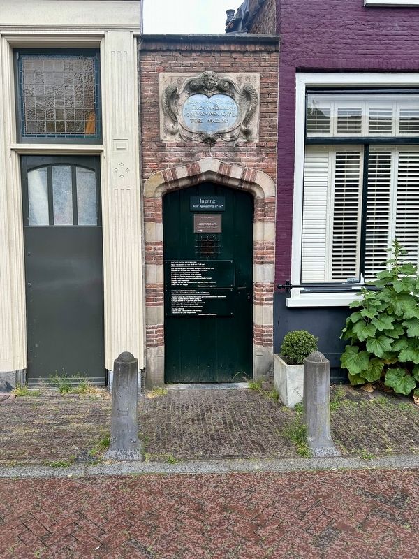 Hofje van Bakenes / Van Bakenes Almshouse Marker - wide view image. Click for full size.