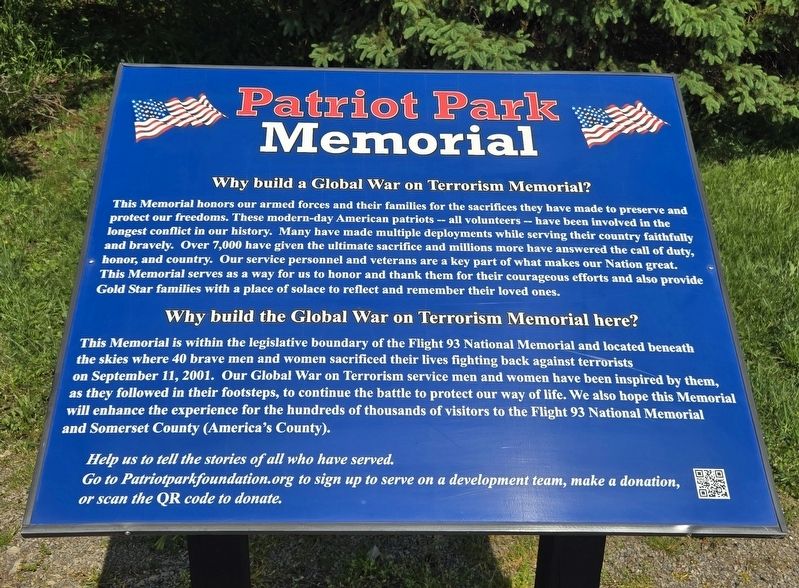 Patriot Park Memorial. Click for full size. Patriot Park Memorial image. Click for full size.