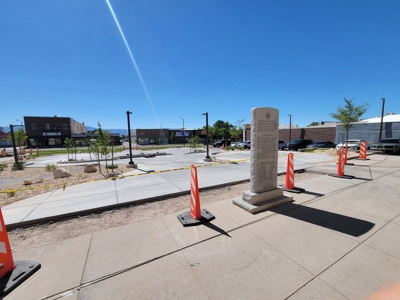 Old Tooele County Courthouse / Existing County Courthouse Marker image. Click for full size.