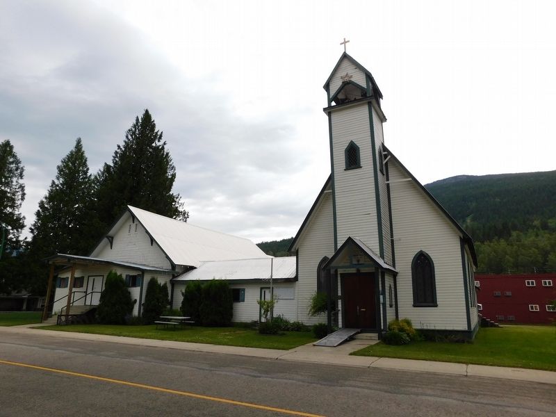 Saint Peter's -- Revelstoke's Pioneer Church & Marker image. Click for full size.