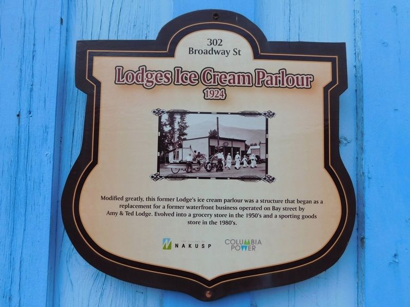 Lodges Ice Cream Parlour Marker. Click for full size. Lodges Ice Cream Parlour Marker image. Click for full size.