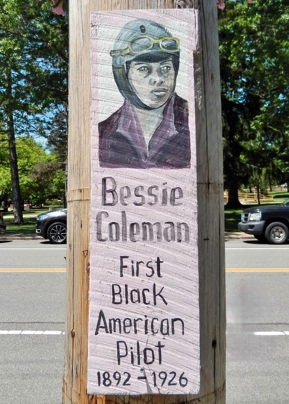 Bessie Coleman Marker image. Click for full size.