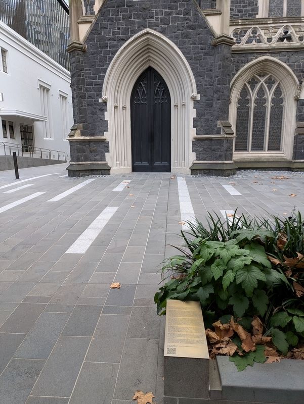 Balit-dahn Balit-nganjin Marker in front of the Church image. Click for full size.