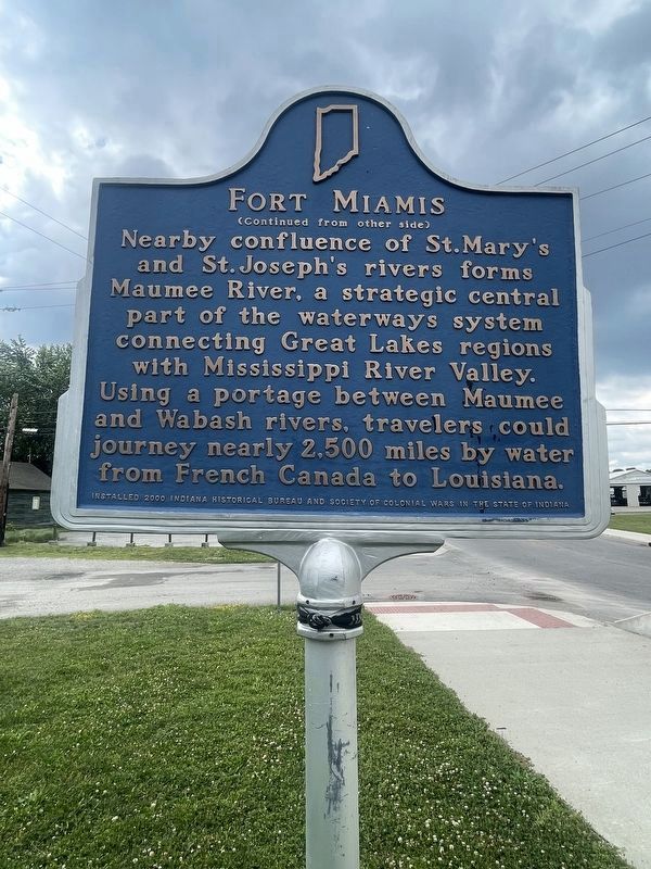 Second side of Fort Miamis Marker. Click for full size. Second side of Fort Miamis Marker image. Click for full size.
