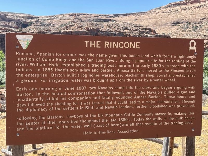 The Rincone Marker. Click for full size. The Rincone Marker image. Click for full size.