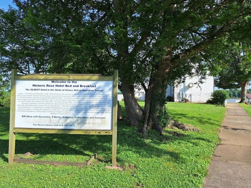 Welcome to the Historic Rose Hotel Bed and Breakfast Marker image. Click for full size.