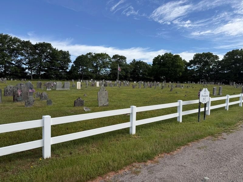 Gravestones in Thompson Hill Cemetery. Click for full size. Gravestones in Thompson Hill Cemetery image. Click for full size.