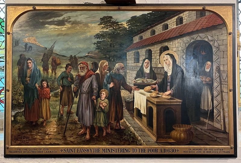 St Eanswythe Ministering to the Poor image. Click for full size.