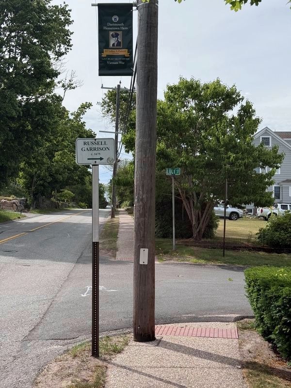 The Russell Garrison Roadside Sign image. Click for full size.