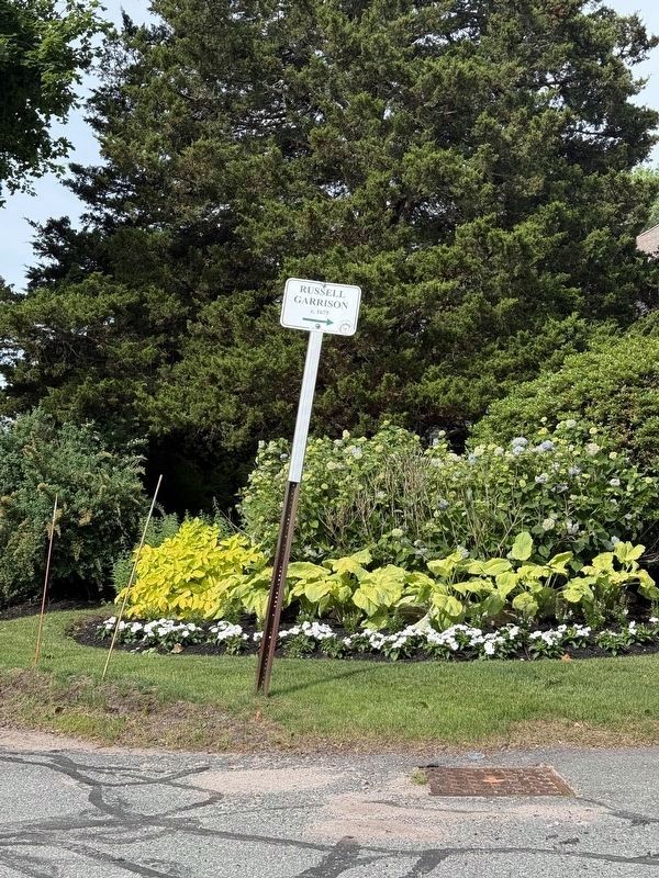 The Russell Garrison Roadside Sign image. Click for full size.