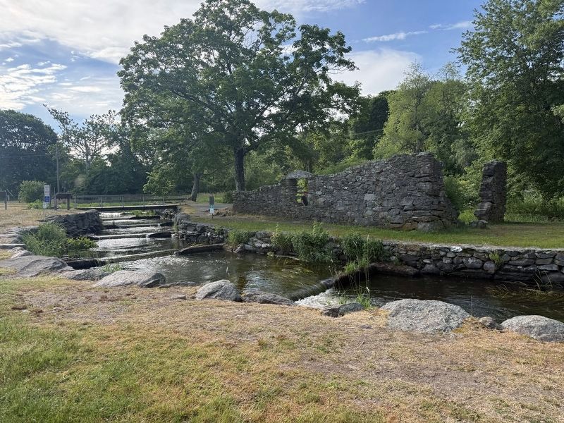 Building Remnants and Herring Run. Click for full size. Building Remnants and Herring Run image. Click for full size.