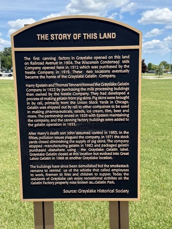 The Story of This Land Marker. Click for full size. The Story of This Land Marker image. Click for full size.