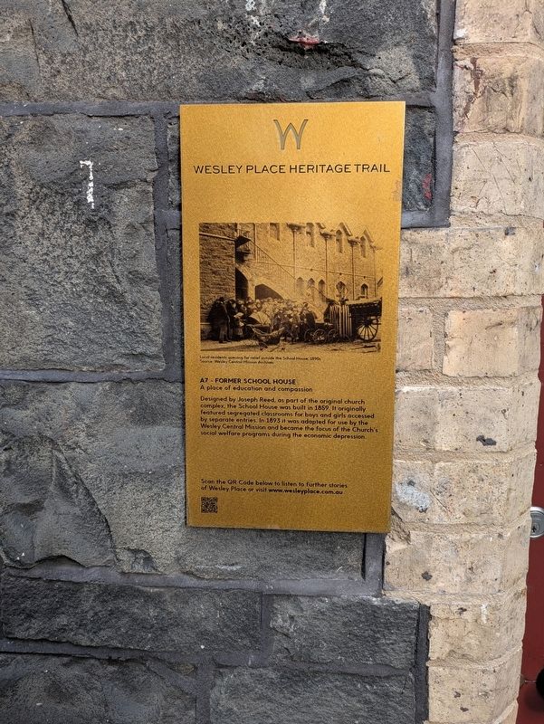 Former School House Marker. Click for full size. Former School House Marker image. Click for full size.