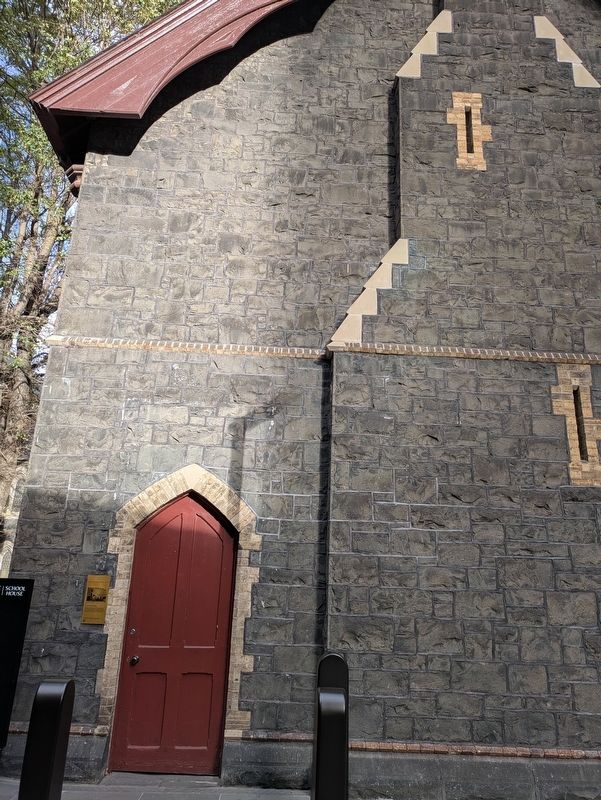 Former School House with Marker near the door. Click for full size. Former School House with Marker near the door image. Click for full size.