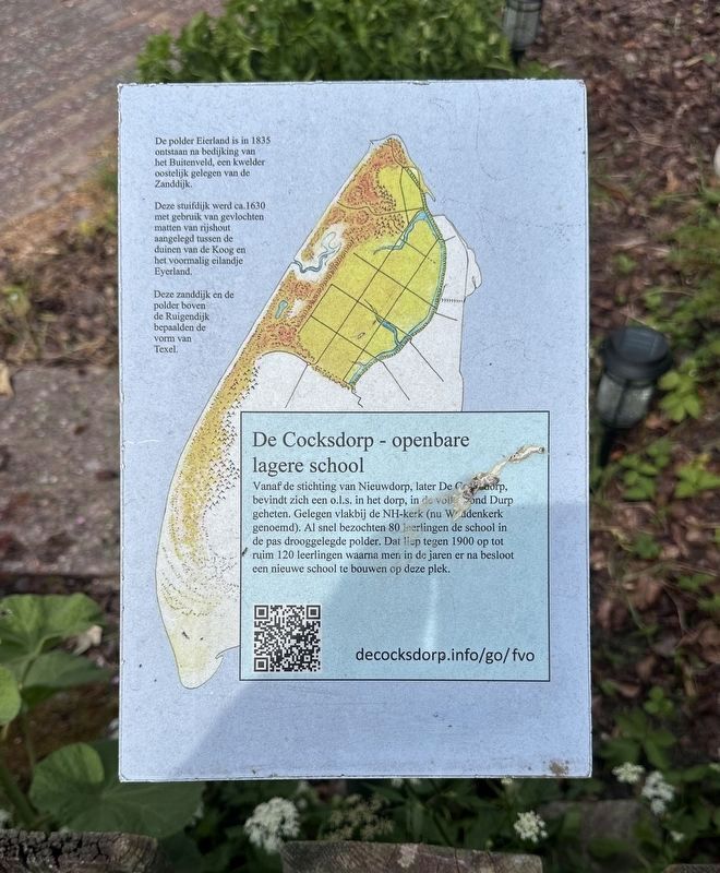 De Cocksdorp openbare lagere school / De Cocksdorp Public Primary School Marker image. Click for full size.