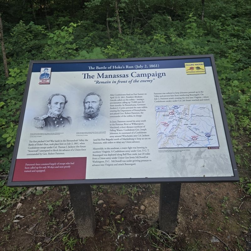 The Manassas Campaign Marker image. Click for full size.
