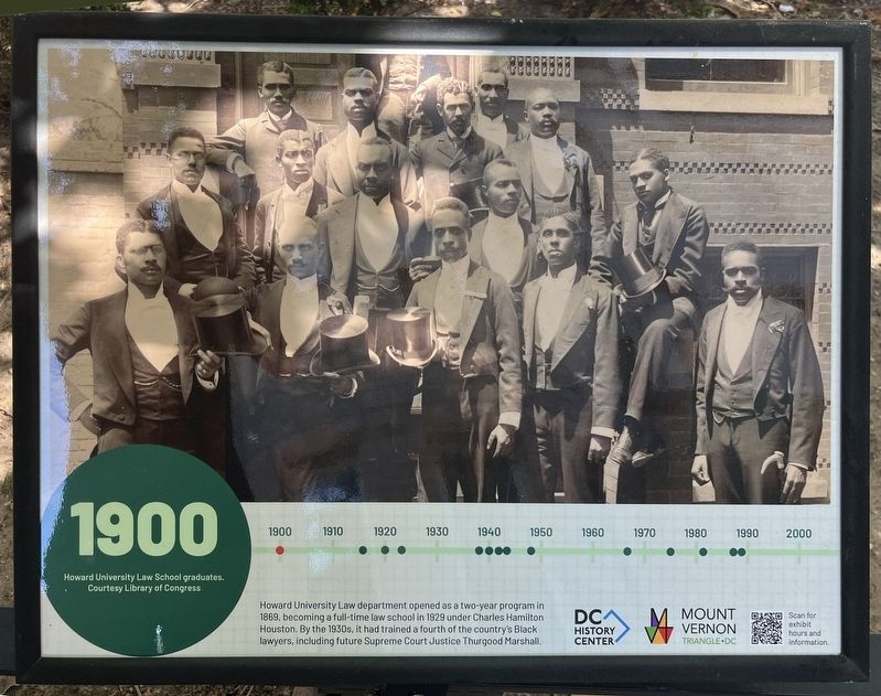 Howard University Law School Graduates Marker image. Click for full size.