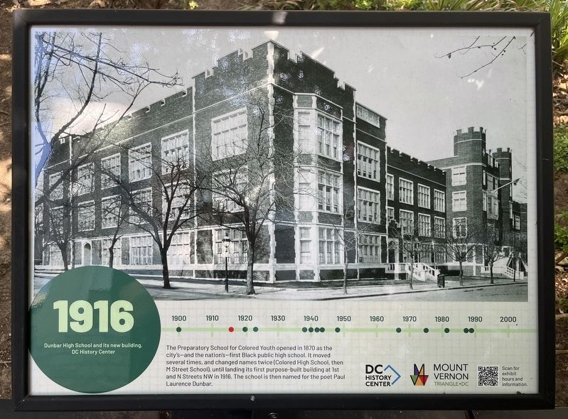Dunbar High School Marker. Click for full size. Dunbar High School Marker image. Click for full size.
