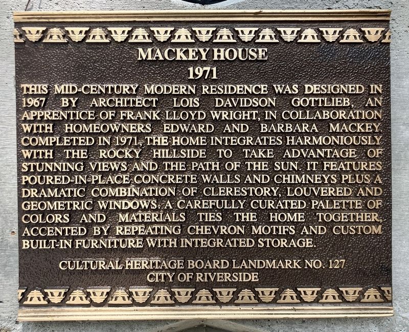 Mackey House Marker image. Click for full size.