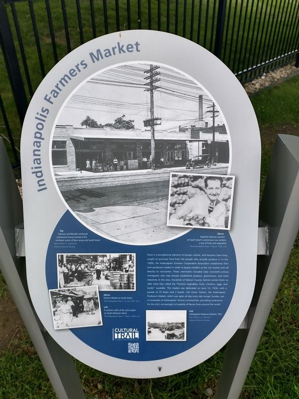 Indianapolis Farmers Market Marker image. Click for full size.