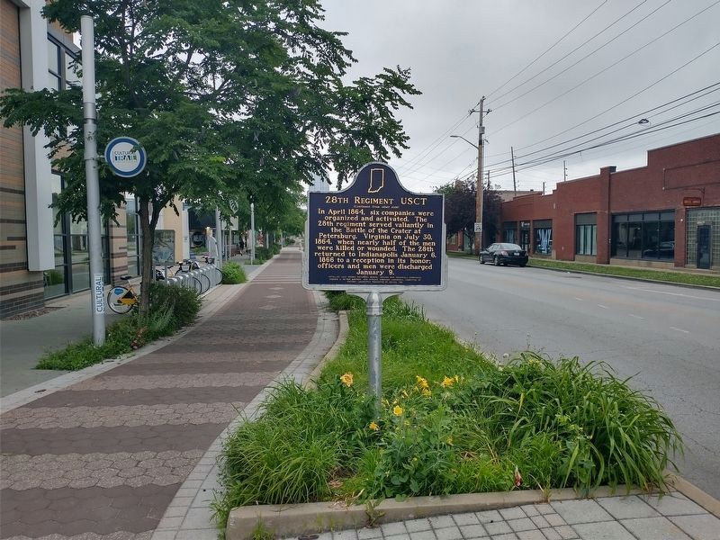 28th Regiment USCT Marker image. Click for full size.