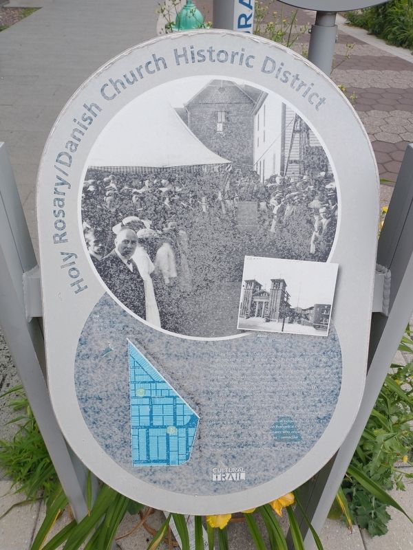 Holy Rosary / Danish Church Historic District Marker image. Click for full size.