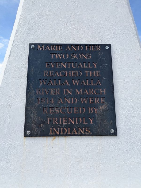 Marie Dorion Monument. Click for full size. Marie Dorion Monument image. Click for full size.