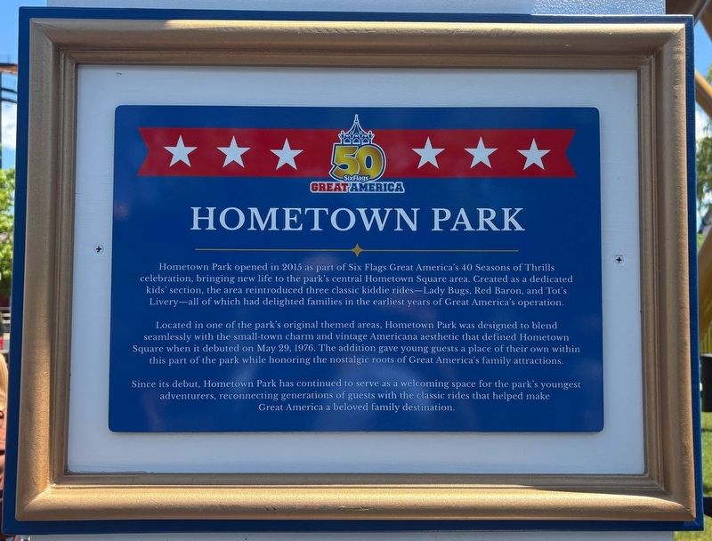 Hometown Park Marker image. Click for full size.