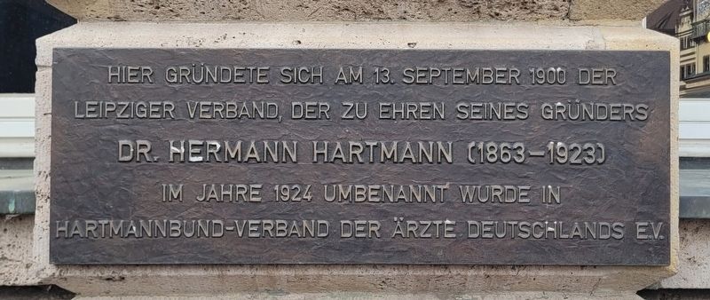 Dr. Hermann Hartmann Marker. Click for full size. Dr. Hermann Hartmann Marker image. Click for full size.