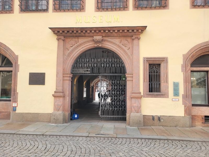 Altes Rathaus / Old City Hall Marker. Click for full size. Altes Rathaus / Old City Hall Marker image. Click for full size.